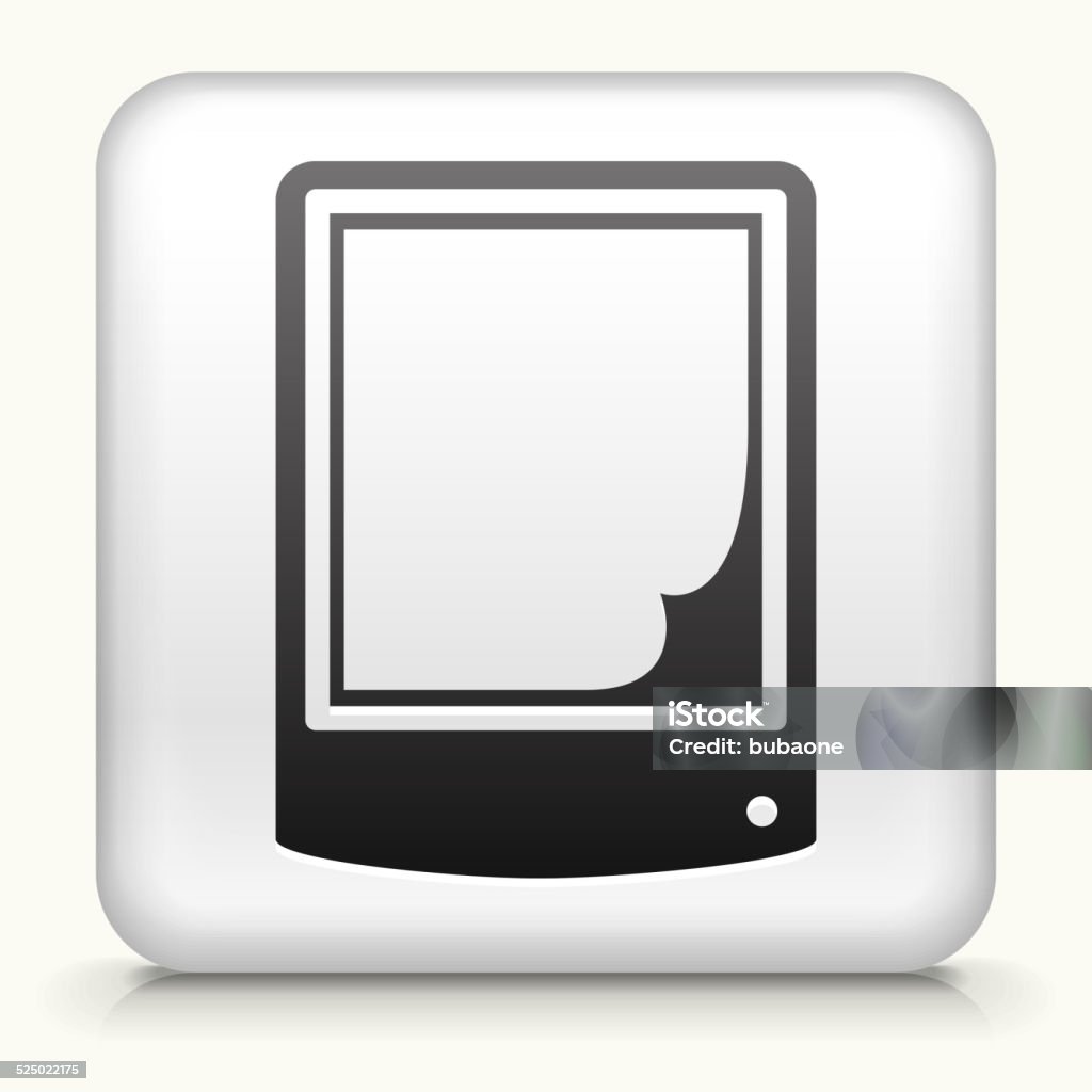 Paper Square Button Square Button With Blank Paper Stock Illustration - Download Image Now ...