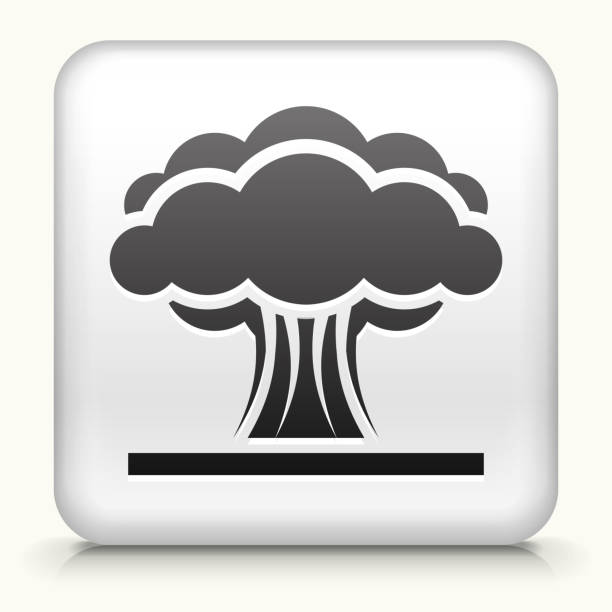 площадь» с атомной взрыва - mushroom cloud hydrogen bomb atomic bomb testing bomb stock illustrations