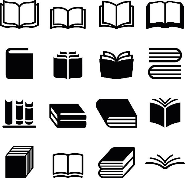 Book icons set Book icons set religious symbol stock illustrations
