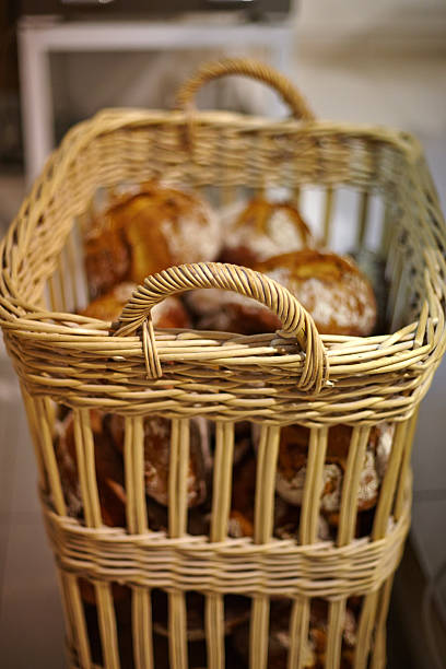 istock close up of breads on basket 525023519