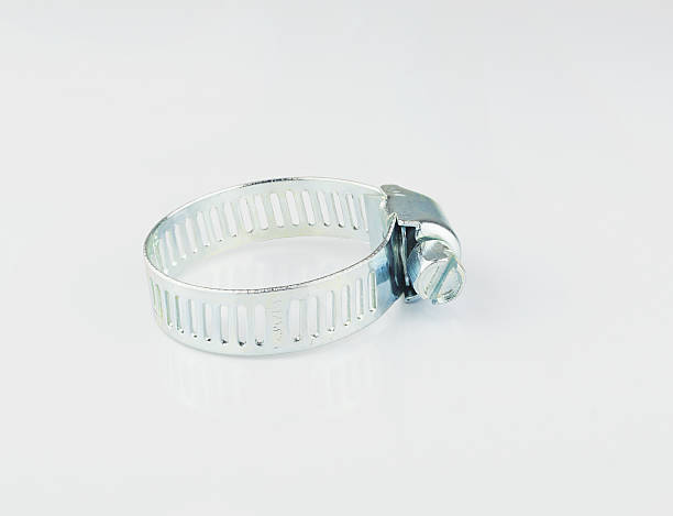 istock metal clamp with connection for pipes 525026174
