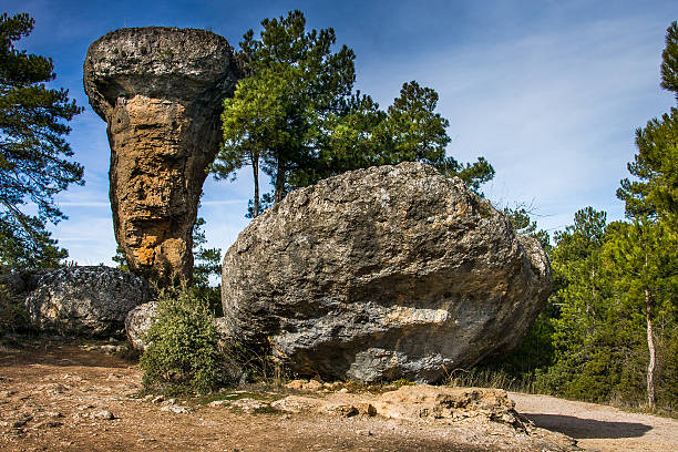 Spain, Castille La Mancha, Cuenca province, Serrano de Cuenca, Ciudad Encantada, Rock Formation