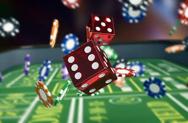 Photo of gambling, craps game