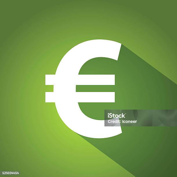 Euro Symbol On Green Gradient Background Stock Illustration - Download Image Now - Euro Symbol, European Union Currency, Symbol