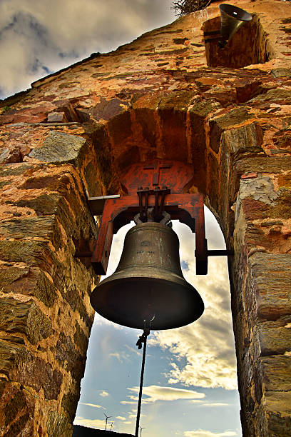 Campana Iglesia / Church bell Bell with its bell tower alte algarve stock pictures, royalty-free photos & images