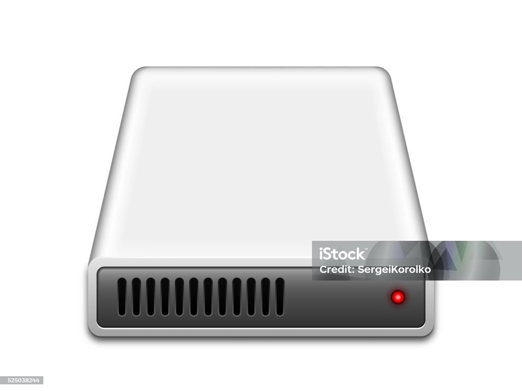 Hard disk drive icon, vector illustration Backup stock vector