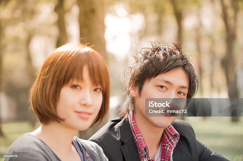 Japaneese couple Portrait of Japanese  young man and woman. Taken at the Tokyo iStockalypse 20-29 Years Stock Photo