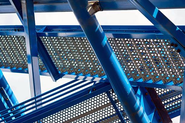 istock abstract metal design of blue color 525039792