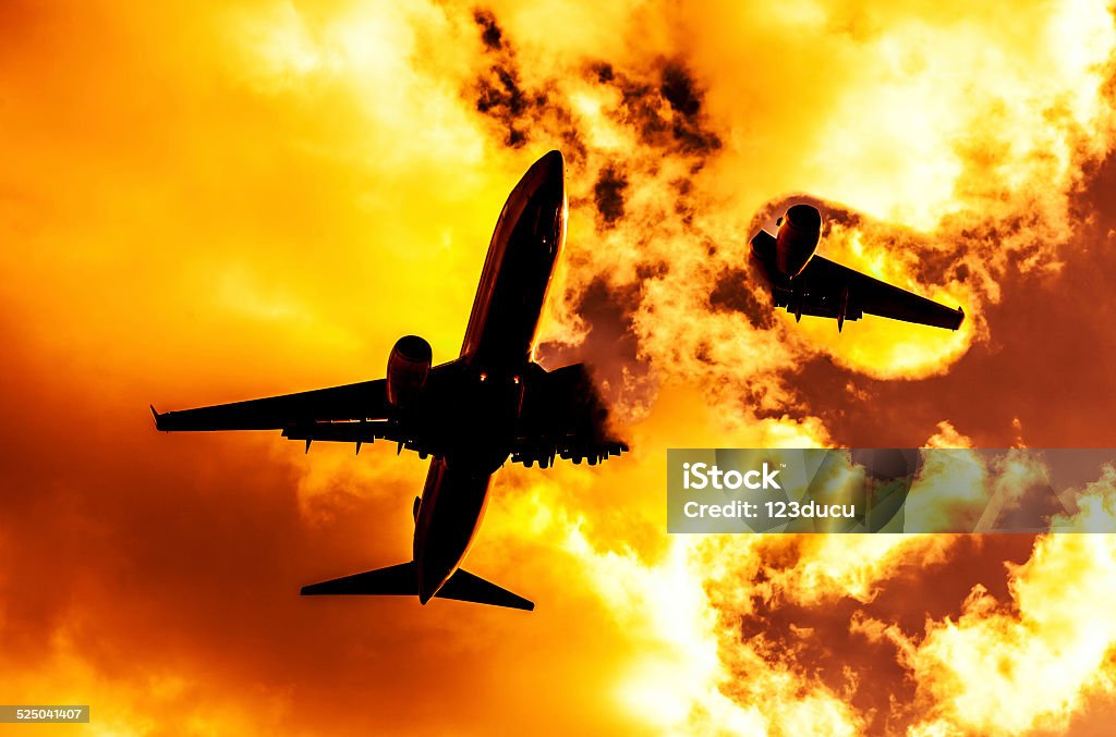Flugzeug Unfall - Lizenzfrei Flugzeugabsturz Stock-Foto