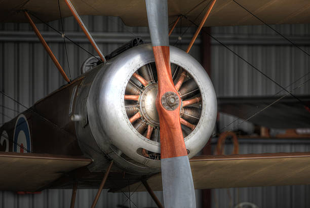 ビンテージ飛行機 - small airplane air vehicle propeller ストックフォトと画像