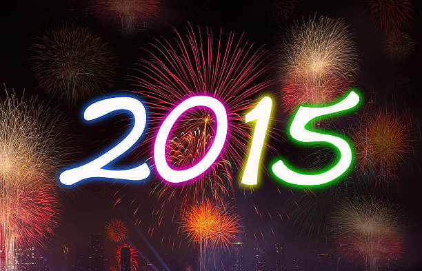 istock New Year 2015 with Fireworks Party. 525056259