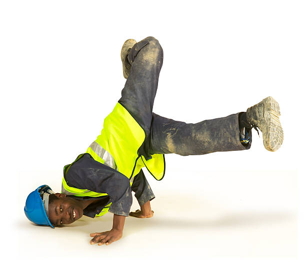 Young  Construction worker stock photo