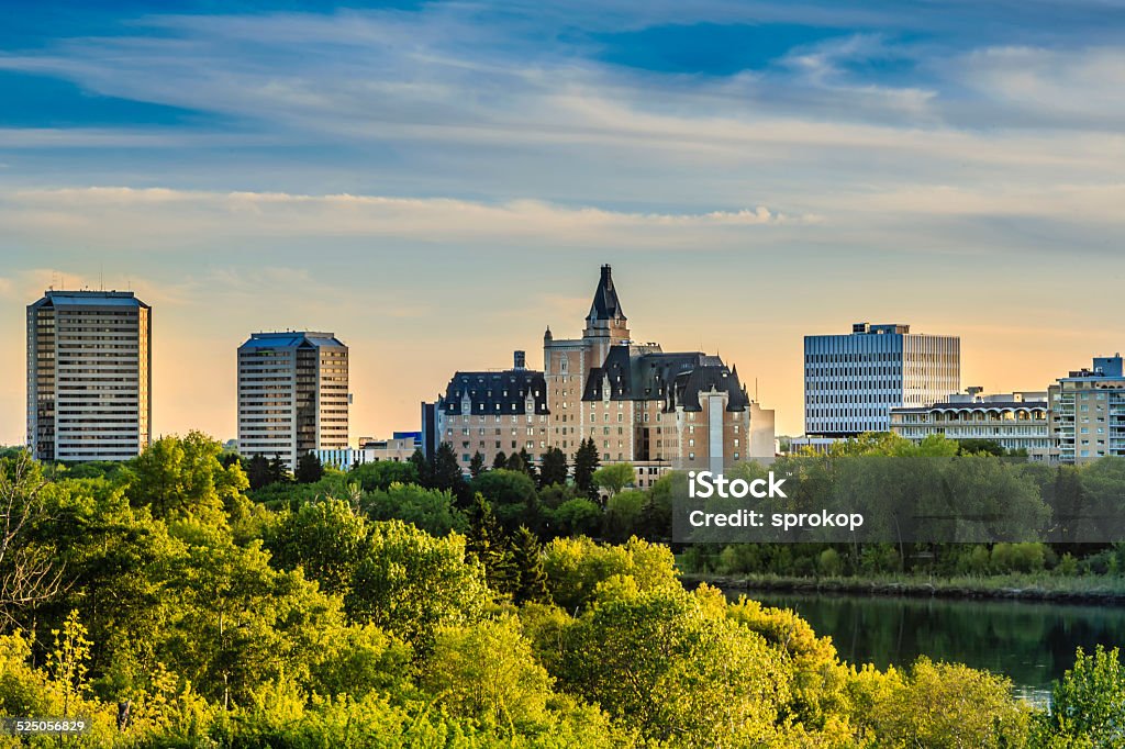 Saskatoon Landmark The Bessborough Hotel in Saskatoon, Canada is  the local landmark located along the South Saskatchewan River. Saskatoon Stock Photo