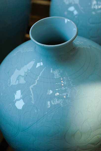 Chinese Celadon Vases stock photo