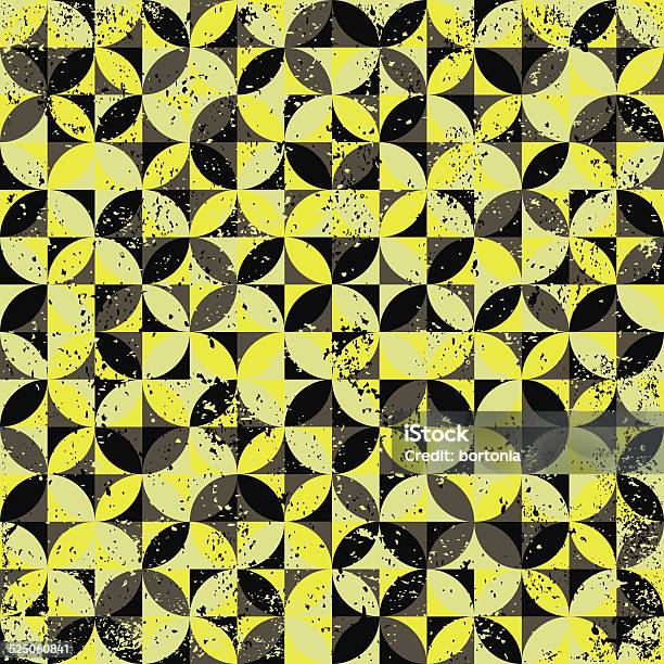 Retro Screen Printed Geometric Pattern Stock Illustration - Download ...