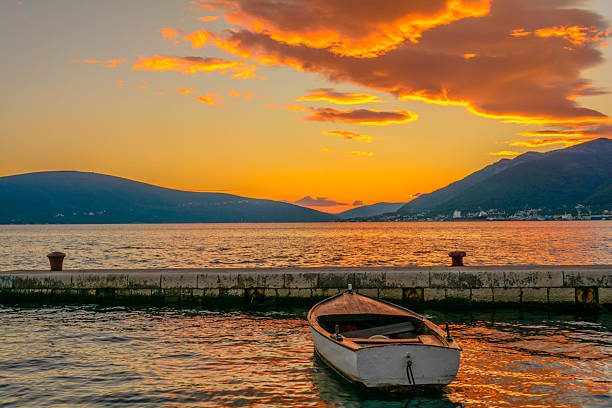 istock Boat in the Autumn sunset 525071467