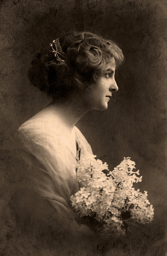19th Century woman photograph bad condition