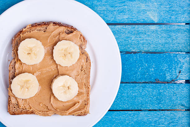 istock peanut butter bread with banana 525073001