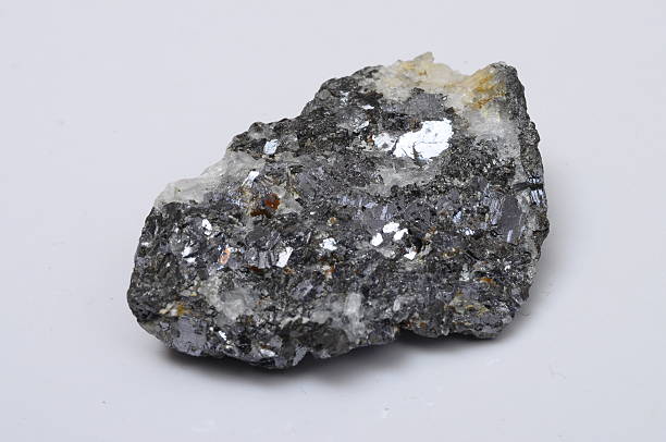 istock Close up of iron mineral stone 525073023