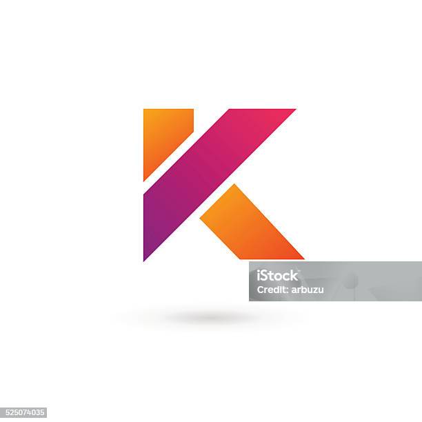 Letter K Icon Stock Illustration - Download Image Now - Abstract, Letter K, Business