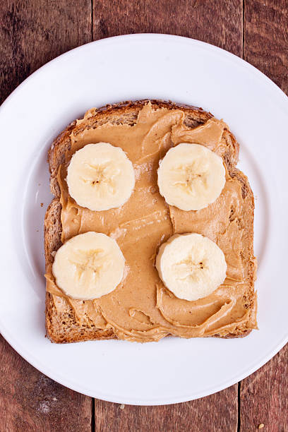 istock peanut butter bread with banana 525074115