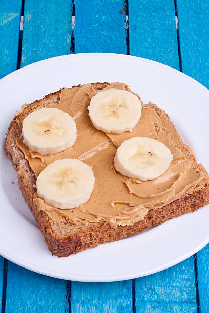istock peanut butter bread with banana 525074299