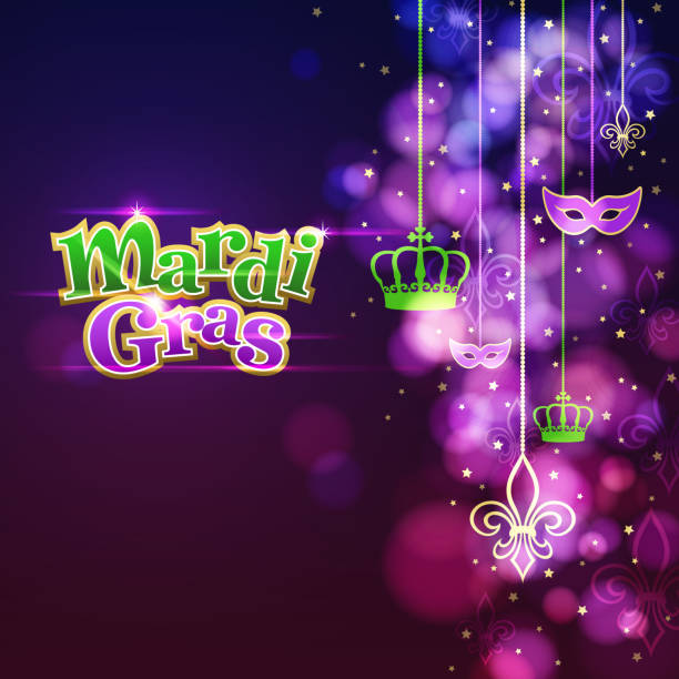 mardi gras-ornamenten hintergrund - mardi gras flash stock-grafiken, -clipart, -cartoons und -symbole