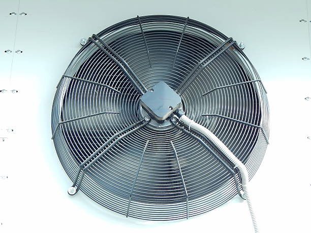 istock Electric fan air conditioner outside 525078821