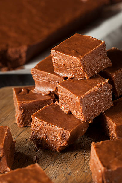 istock Homemade Dark Chocolate Fudge 525107101