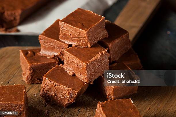 Homemade Dark Chocolate Fudge Stock Photo - Download Image Now - Brown, Cacao Fruit, Candy