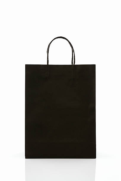 istock Black paper shopping bag. 525119677