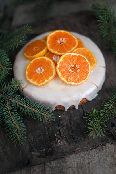 istock Beautiful Tangerine Cake 525121095