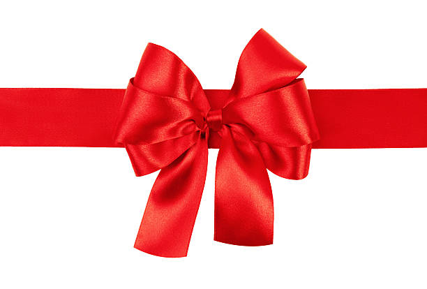 istock red bow photo made from silk 525124371