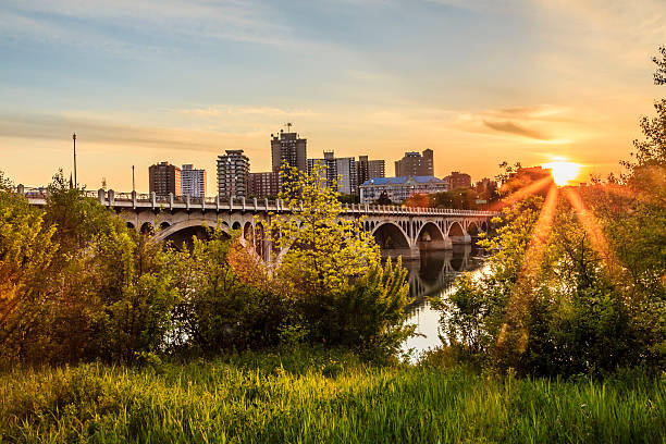 istock Sunset over the City of Saskatoon 525126577