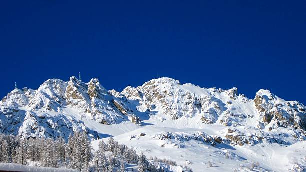 альпы в зимний - val disere стоковые фото и изображения