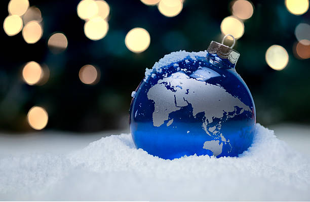 クリスマスのクリスマスオーナメント - christmas australia asia globe ストックフォトと画像