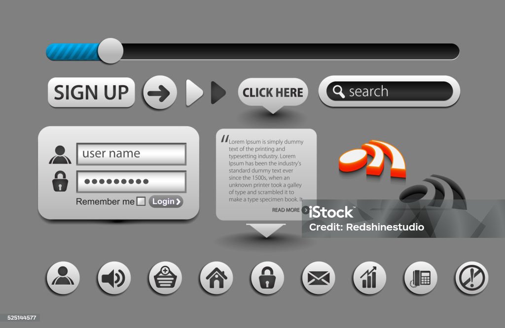 Layout Element Design Layout Element Design Stock Illustration - Download Image Now ...