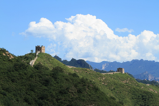 The Great Wall in China near Jinshanling