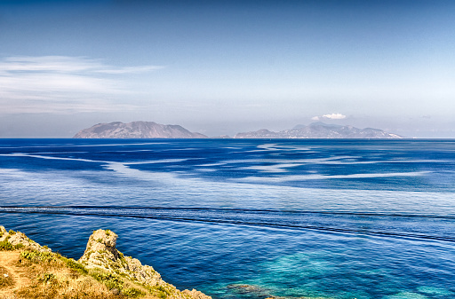Aelolian Islands as seen from Milazzo, Sicily