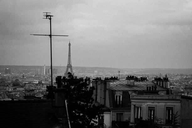 istock Eiffel Tower from afar black and white erie moody 525152551