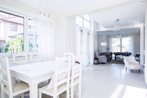 istock Roomy dinning room and living room 525156083