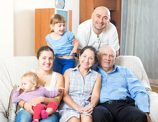 istock Portrait of happy multigeneration 525174807