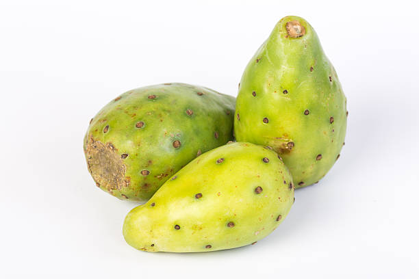 백년초 - prickly pear fruit cactus prickly pear cactus yellow 뉴스 사진 이미지