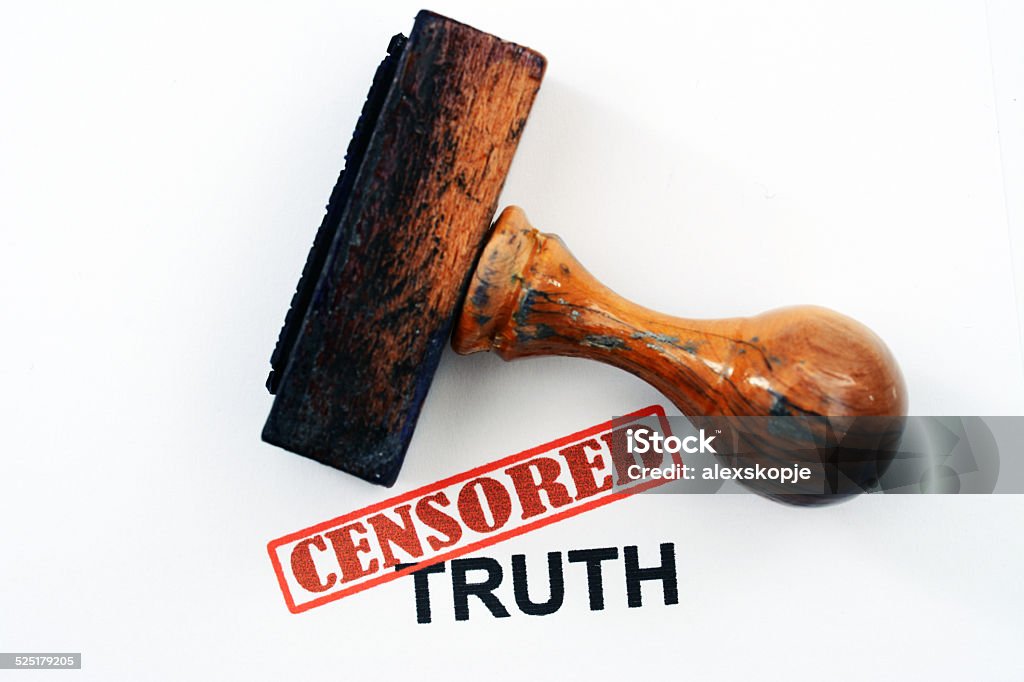 Censored truth Advice Stock Photo