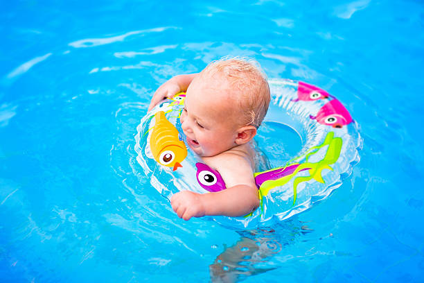 istock Baby in a swimming pool 525179277