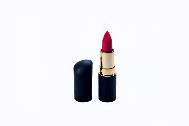 istock Beautiful Red Lipstick Isolated on White 525179955