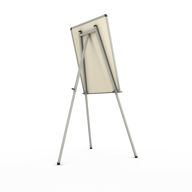 istock advertising stand or easel back view isolated on white backgroun 525180315