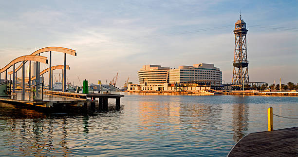 istock Barcelona waterfront in morning 525193023