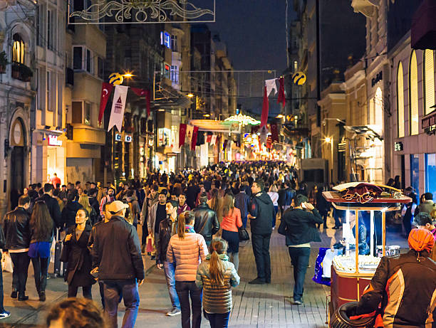 Crowds on Istiklal Caddesi