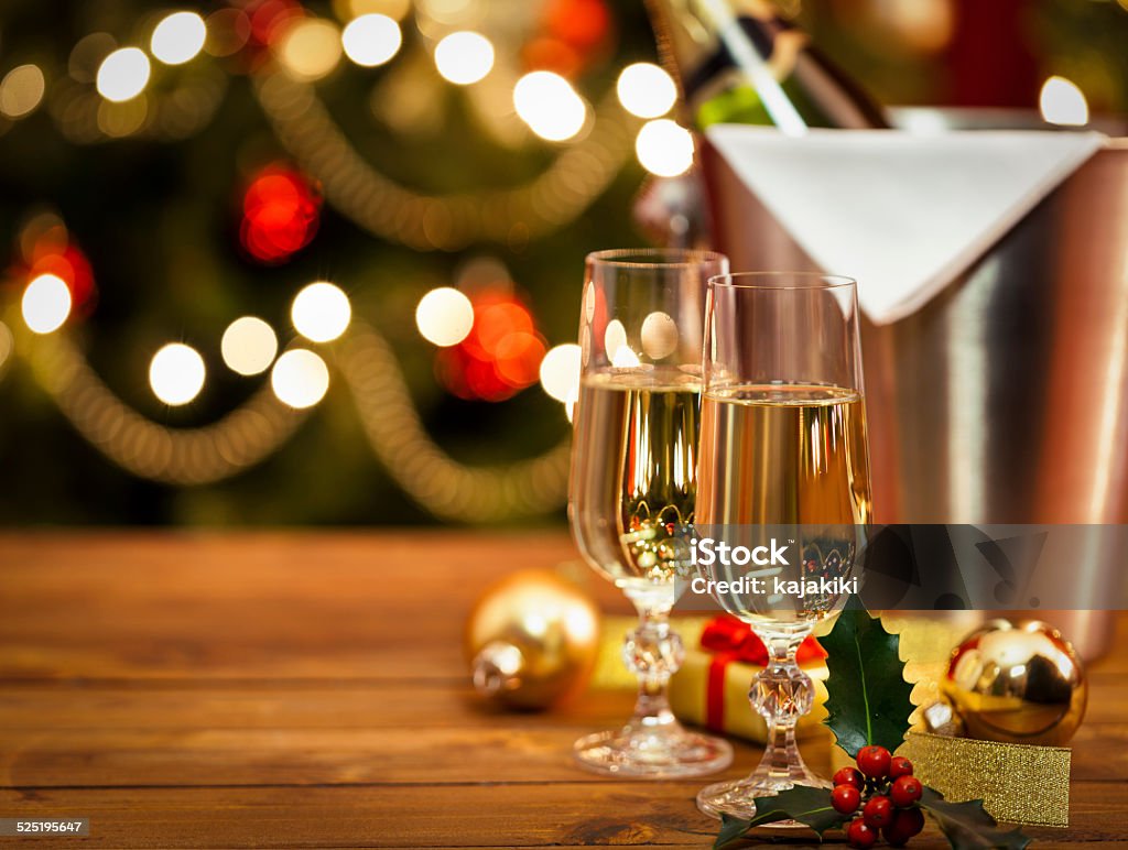 Holiday de champán - Foto de stock de Navidad libre de derechos